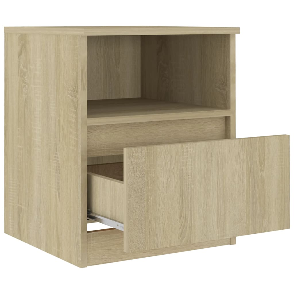 Comodino Rovere Sonoma 40x40x50 cm in Legno Multistrato - homemem39