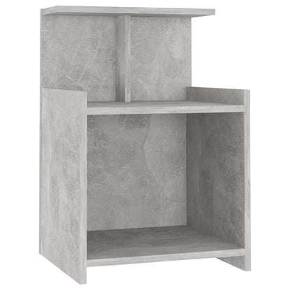 Comodini 2pz Grigio Cemento 40x35x60 cm in Legno Multistrato - homemem39