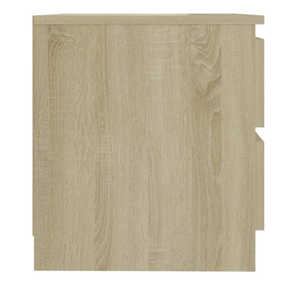 Comodini 2pz Rovere Sonoma 50x39x43,5 cm in Legno Multistrato