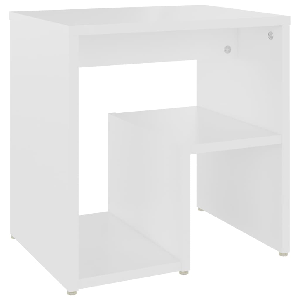 Comodino Bianco 40x30x40 cm Legno Ingegnerizzato - homemem39