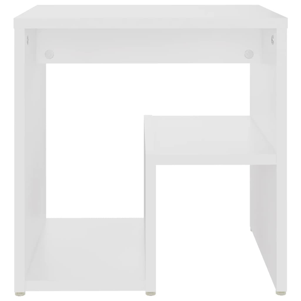 Comodino Bianco 40x30x40 cm Legno Ingegnerizzato - homemem39