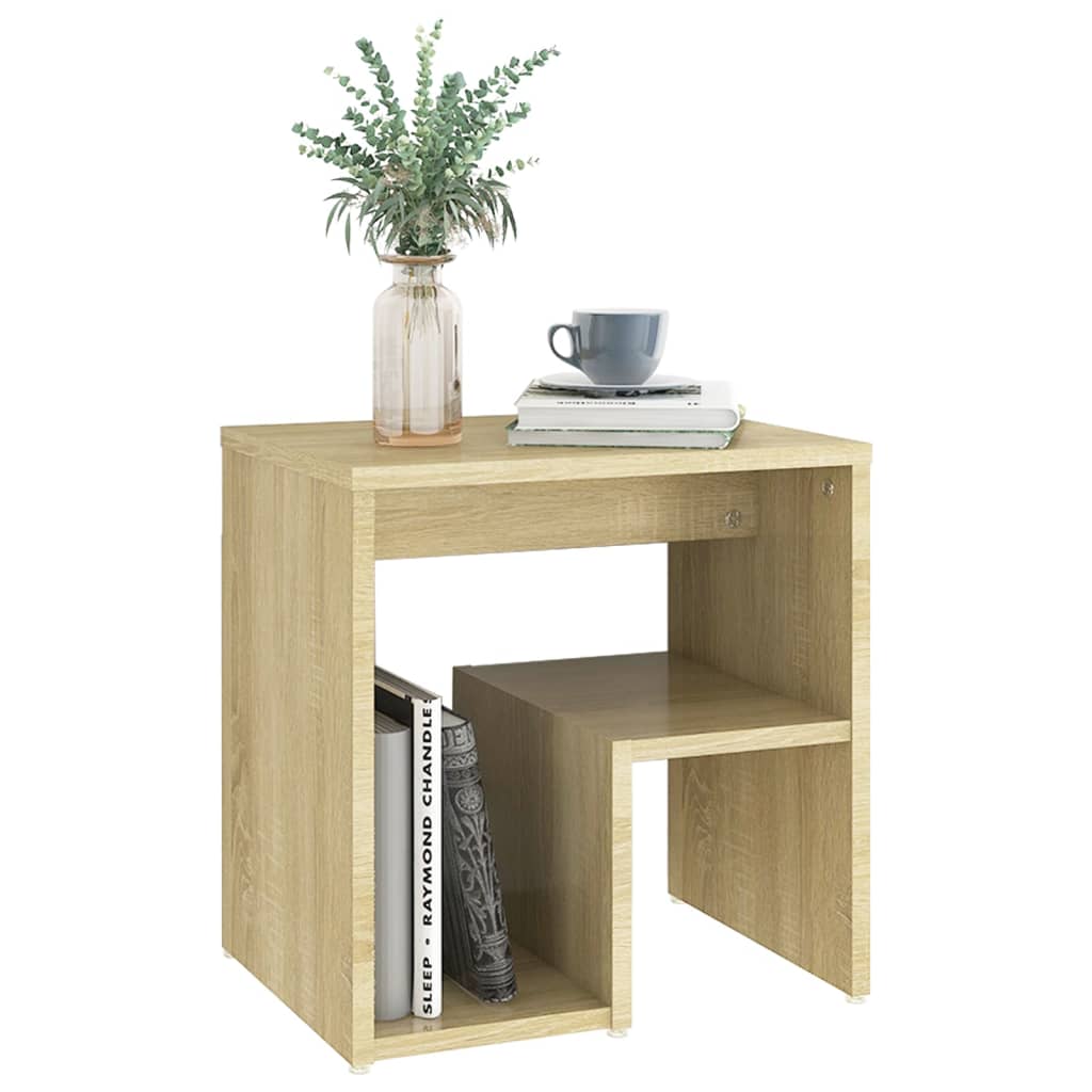 Comodino Rovere Sonoma 40x30x40 cm in Legno Multistrato - homemem39