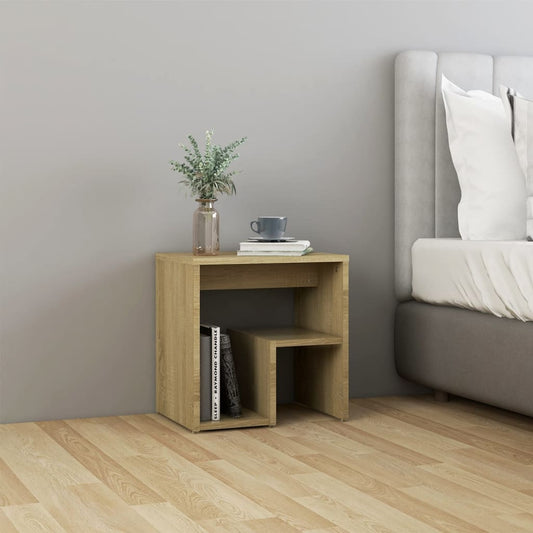 Comodino Rovere Sonoma 40x30x40 cm in Legno Multistrato - homemem39