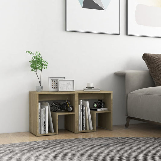 Comodini 2 pz Rovere Sonoma 40x30x40 cm in Legno Multistrato - homemem39