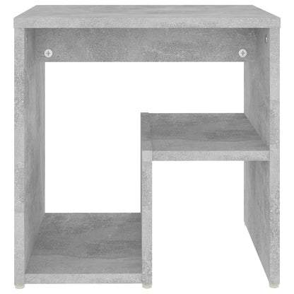 Comodino Grigio Cemento 40x30x40 cm in Legno Multistrato - homemem39