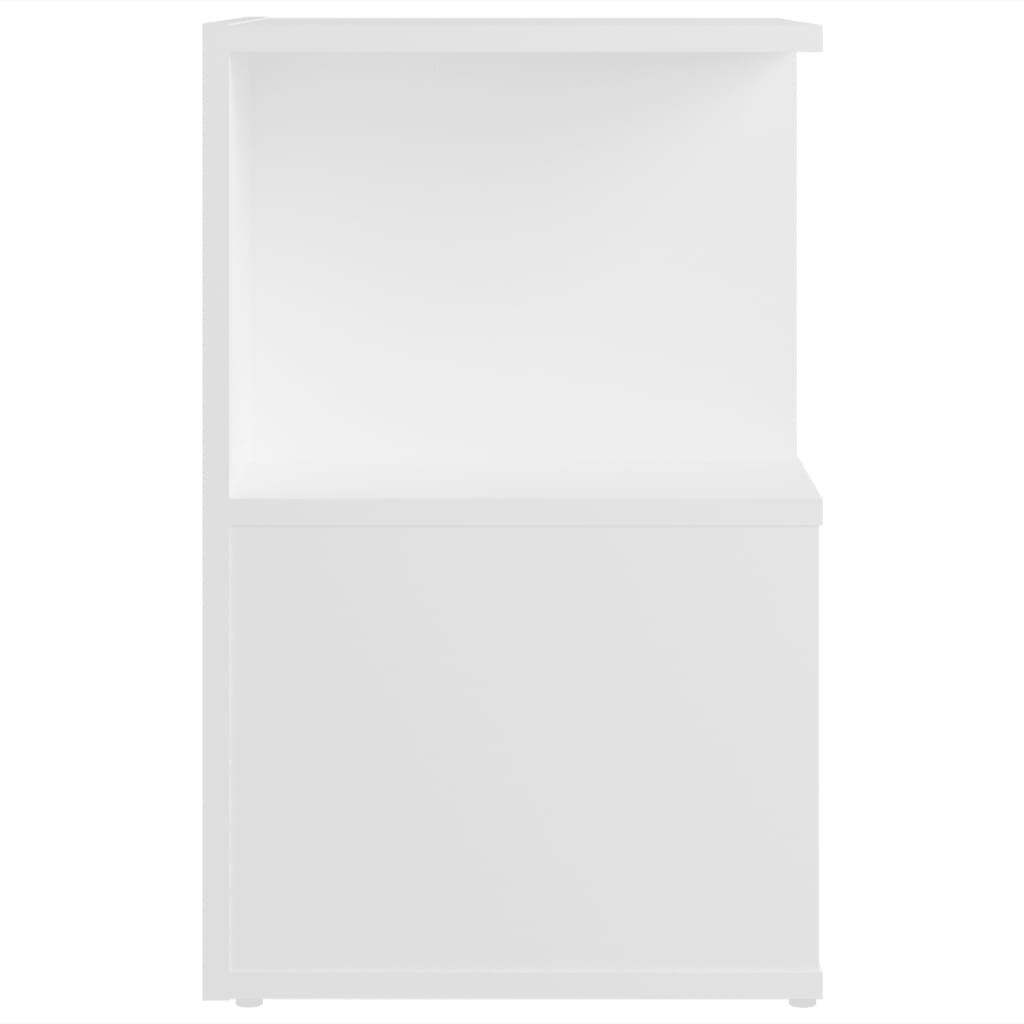 Comodini 2 pz Bianchi 35x35x55 cm in Legno Multistrato - homemem39