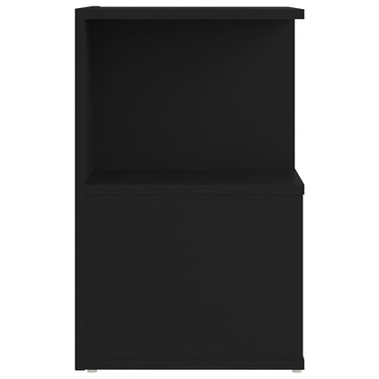Comodino Nero 35x35x55 cm in Legno Multistrato - homemem39