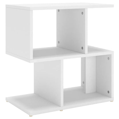 Comodino Bianco 50x30x51,5 cm in Legno Multistrato - homemem39