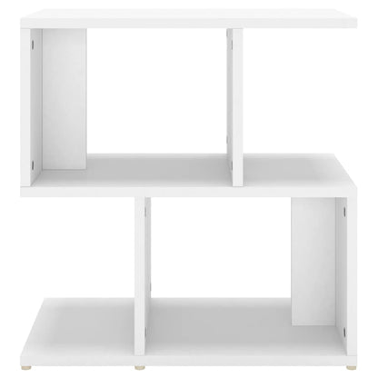 Comodino Bianco 50x30x51,5 cm in Legno Multistrato - homemem39