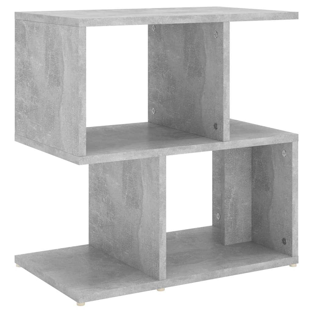 Comodino Grigio Cemento 50x30x51,5 cm in Legno Multistrato - homemem39