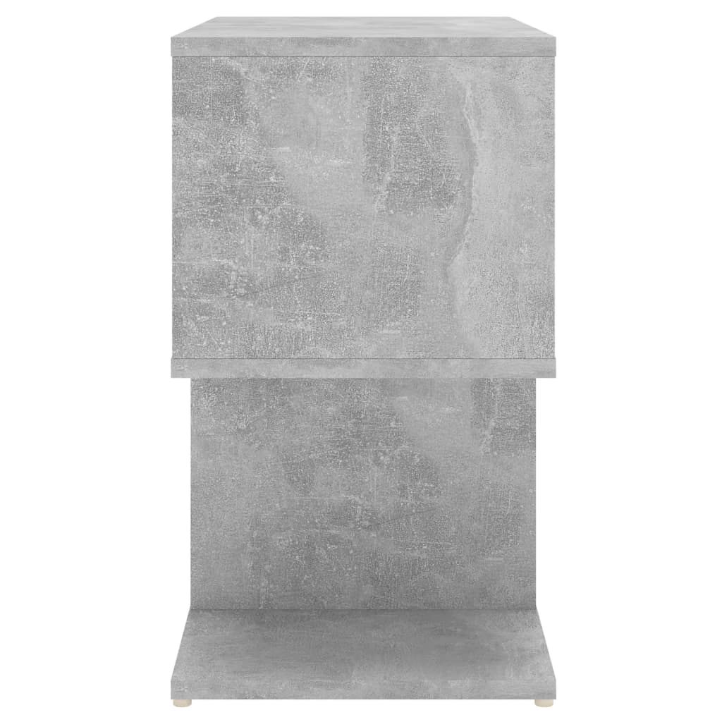 Comodino Grigio Cemento 50x30x51,5 cm in Legno Multistrato - homemem39