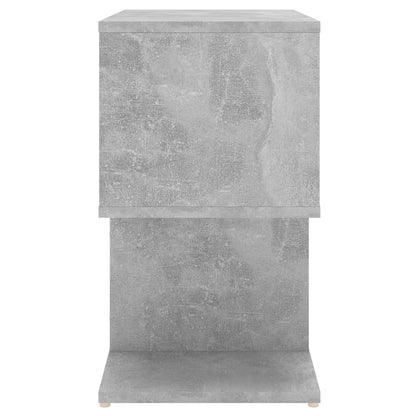 Comodino Grigio Cemento 50x30x51,5 cm in Legno Multistrato - homemem39