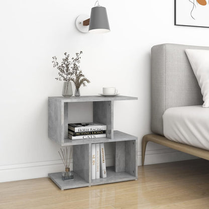 Comodini 2pz Grigio Cemento 50x30x51,5 cm in Legno Multistrato - homemem39