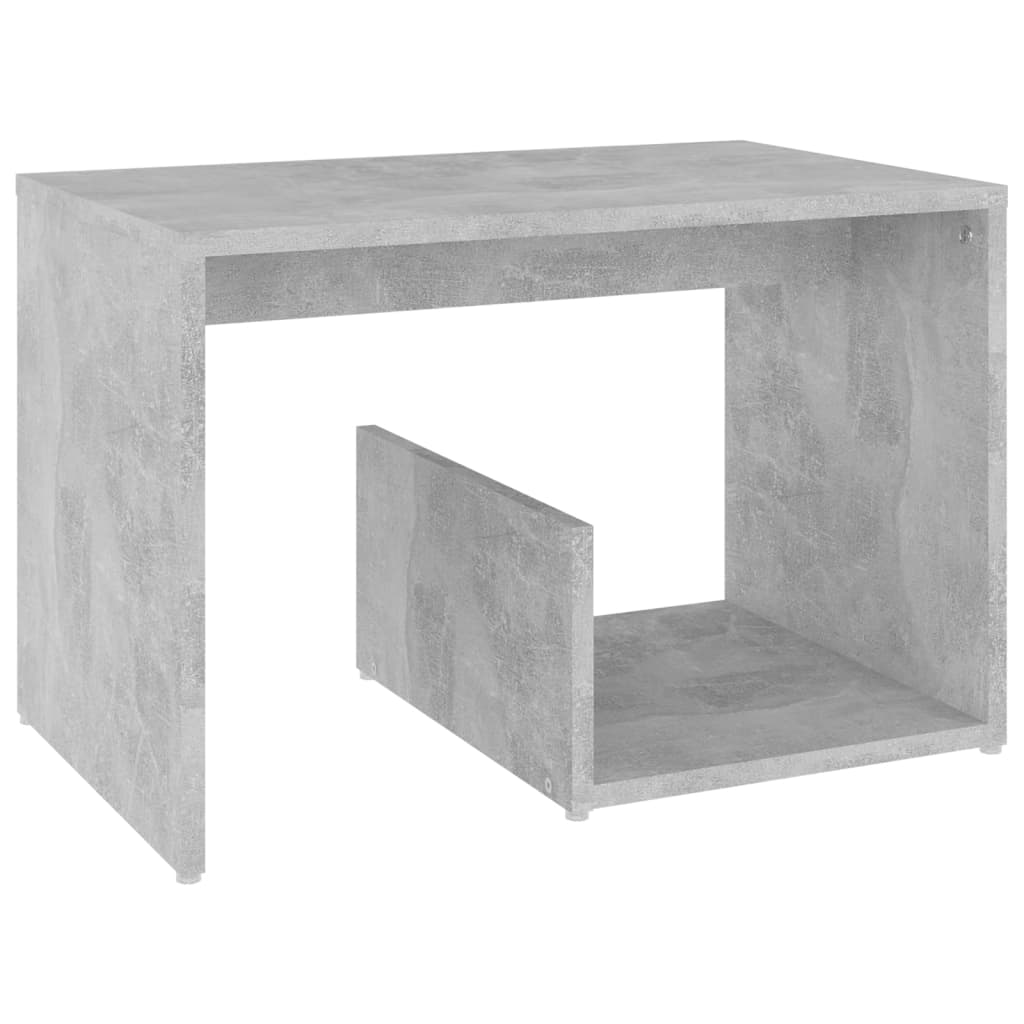 Tavolino Grigio Cemento 59x36x38 cm in Legno Multistrato | homemem39