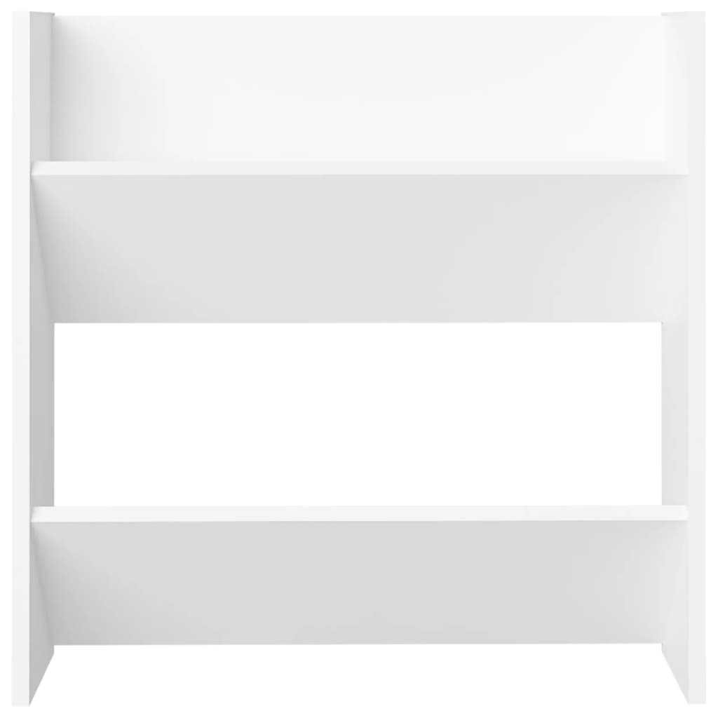 Scarpiere a Muro 4 pz Bianche 60x18x60 cm in Legno Multistrato