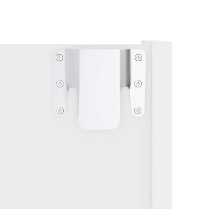 Scarpiere a Muro 4 pz Bianche 60x18x60 cm in Legno Multistrato | homemem39