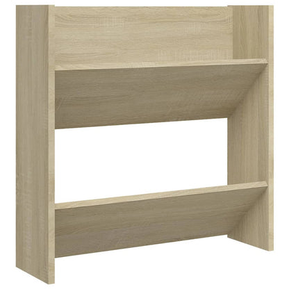 Scarpiera a Muro Rovere Sonoma 60x18x60 cm in Legno Multistrato
