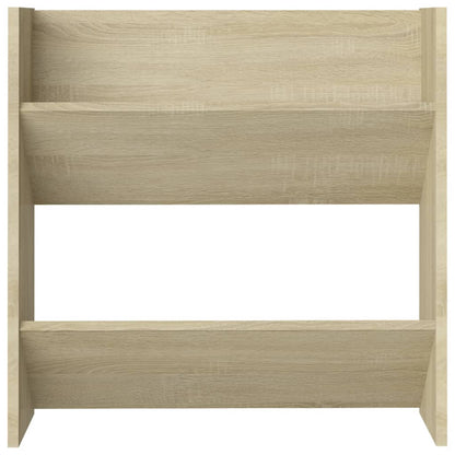 Scarpiere a Muro 2pz Rovere Sonoma 60x18x60cm Legno Multistrato