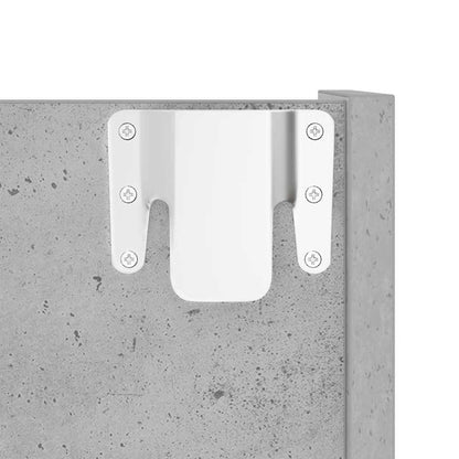 Scarpiera a Muro Grigio Cemento 60x18x60cm in Legno Multistrato | homemem39
