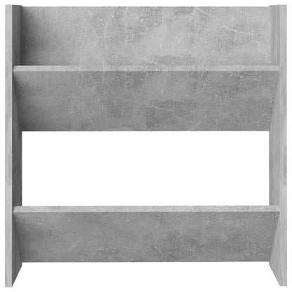 Scarpiere Muro 2pz Grigio Cemento 60x18x60cm Legno Multistrato
