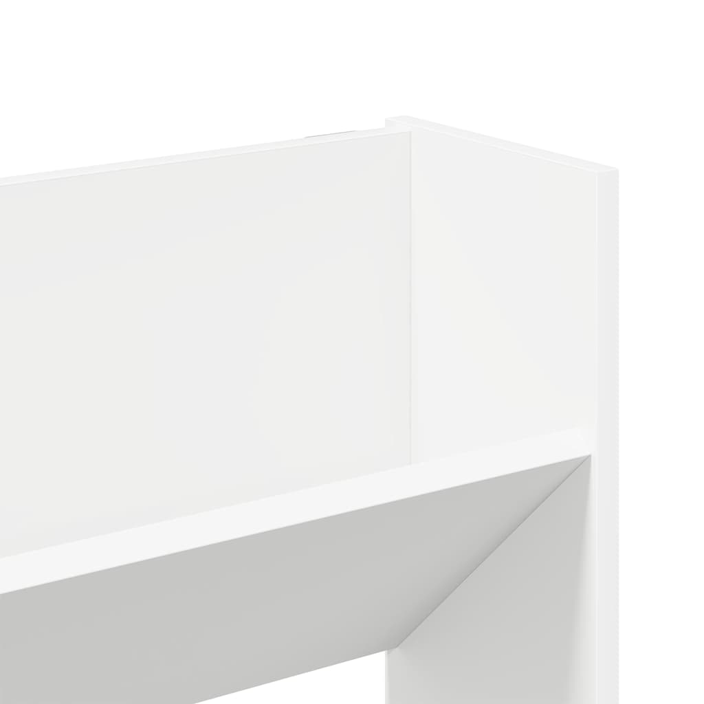 Scarpiere a Muro 2pz Bianche 80x18x60 cm in Legno Multistrato
