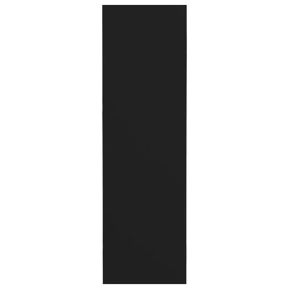 Scarpiera a Muro Nera 80x18x60 cm in Legno Multistrato - homemem39