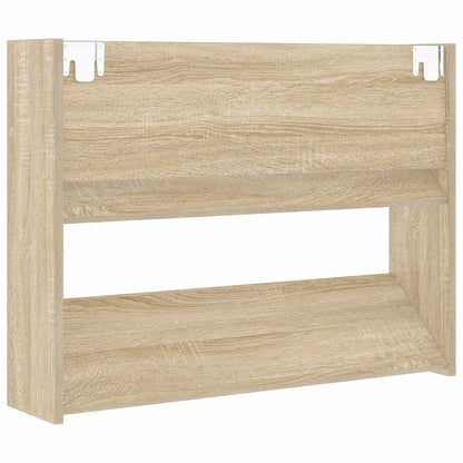 Scarpiera a Muro Rovere Sonoma 80x18x60 cm in Legno Multistrato | homemem39