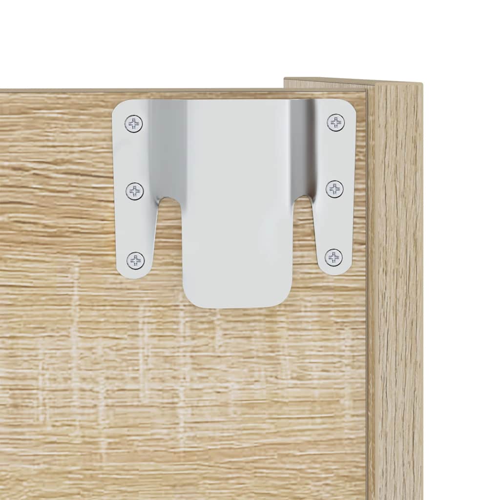 Scarpiera a Muro Rovere Sonoma 80x18x60 cm in Legno Multistrato | homemem39