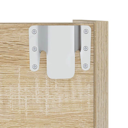 Scarpiera a Muro Rovere Sonoma 80x18x60 cm in Legno Multistrato | homemem39