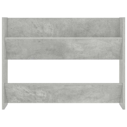 Cement Gray Wall Shoe Rack 80x18x60cm in Multilayer Wood
