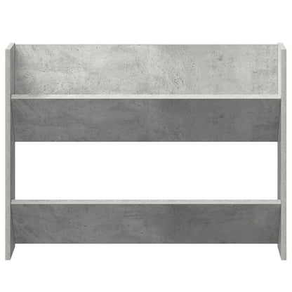 Scarpiere Muro 2pz Grigio Cemento 80x18x60cm Legno Multistrato