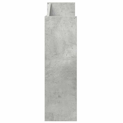 Scarpiere Muro 2pz Grigio Cemento 80x18x60cm Legno Multistrato