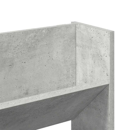 Scarpiere Muro 2pz Grigio Cemento 80x18x60cm Legno Multistrato