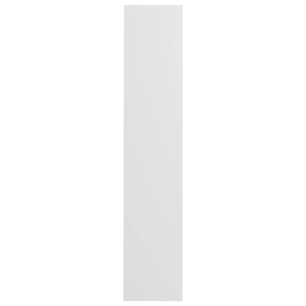 Scarpiere a Muro 2pz Bianche 60x18x90 cm in Legno Multistrato