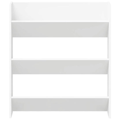 Scarpiere a Muro 2pz Bianche 80x18x90 cm in Legno Multistrato