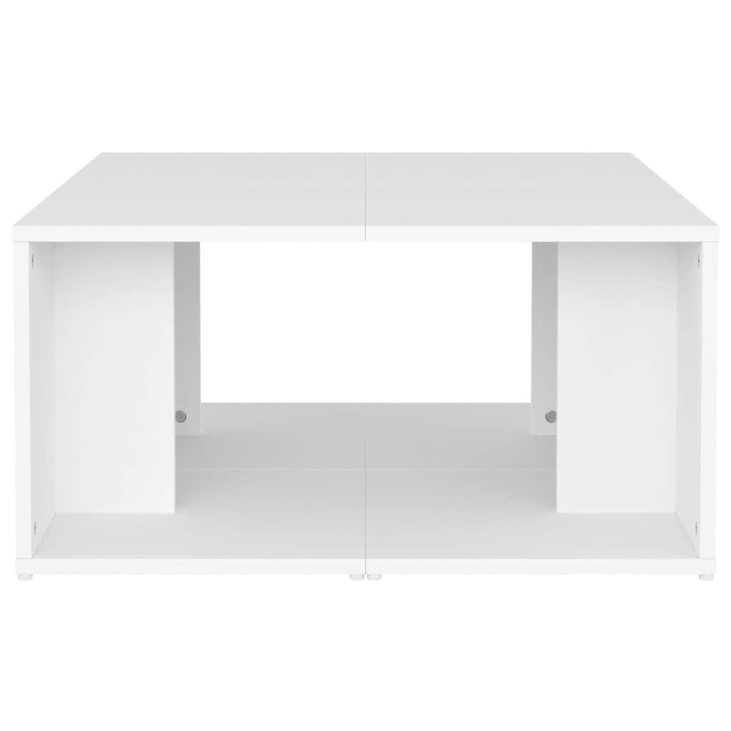 Tavolini da Salotto 4 pz Bianchi 33x33x33 cm in Multistrato