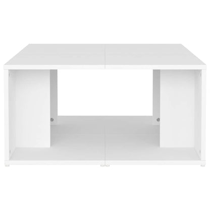 Tavolini da Salotto 4 pz Bianchi 33x33x33 cm in Multistrato