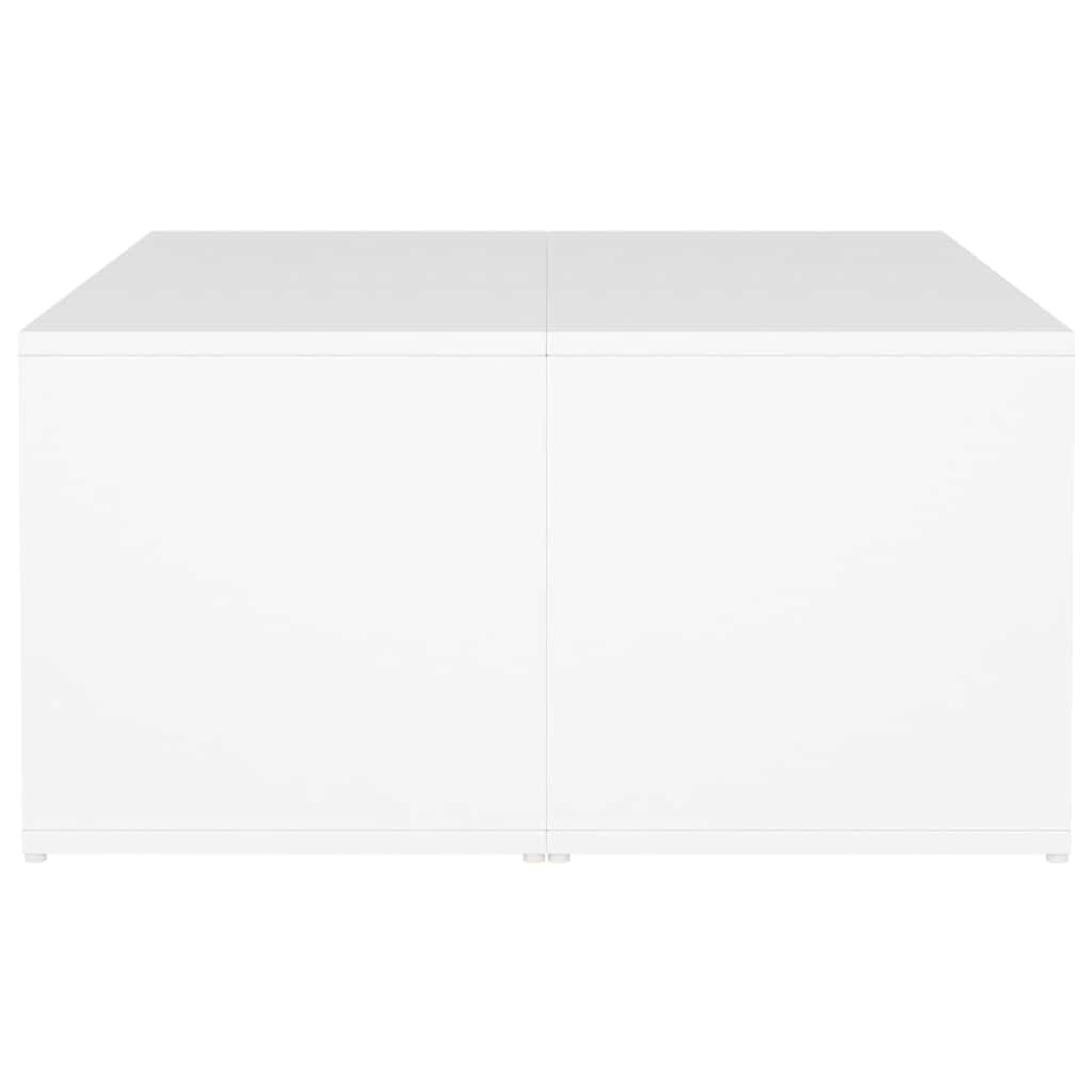 Tavolini da Salotto 4 pz Bianchi 33x33x33 cm in Multistrato