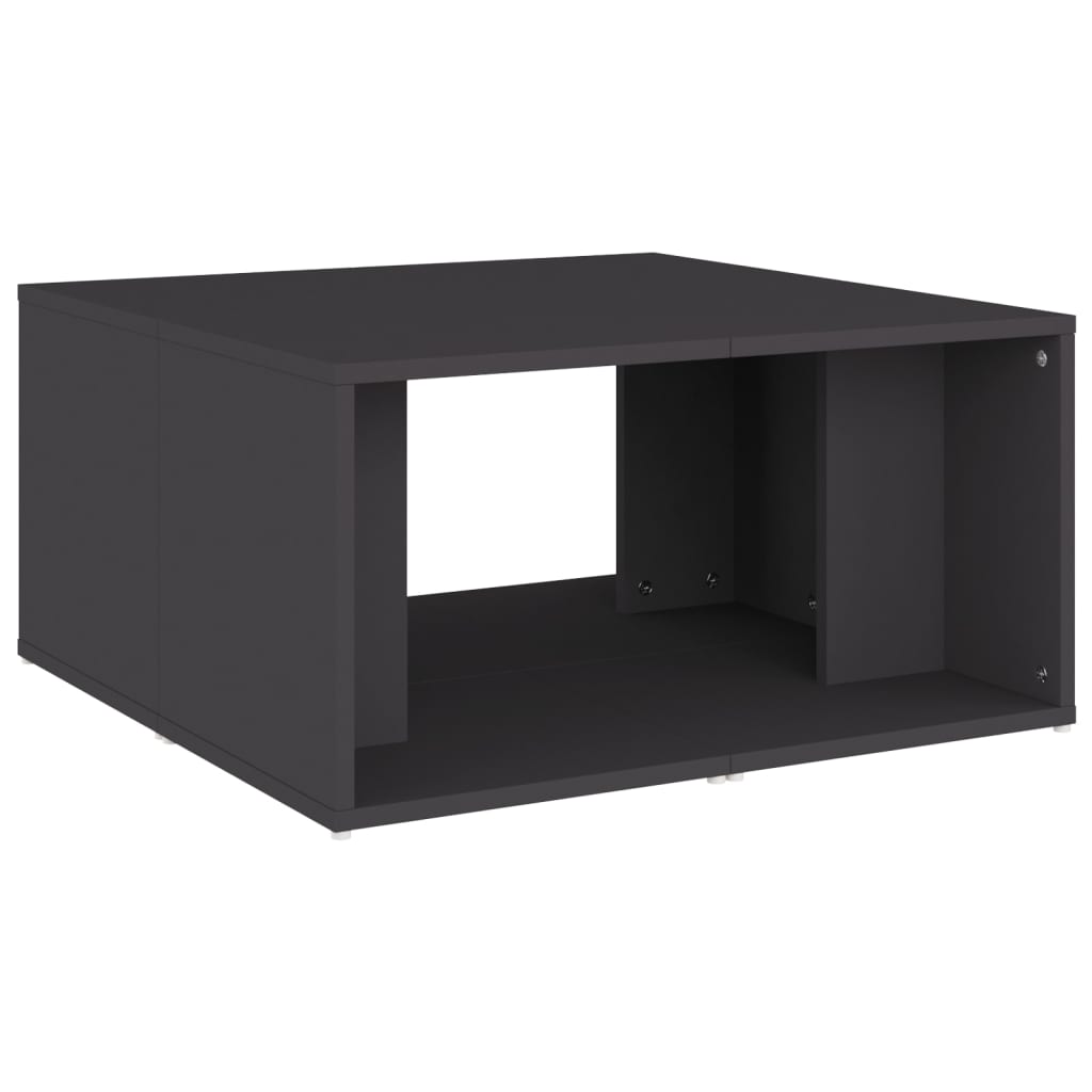 Tavolini da Salotto 4 pz Grigi 33x33x33 cm in Multistrato | homemem39