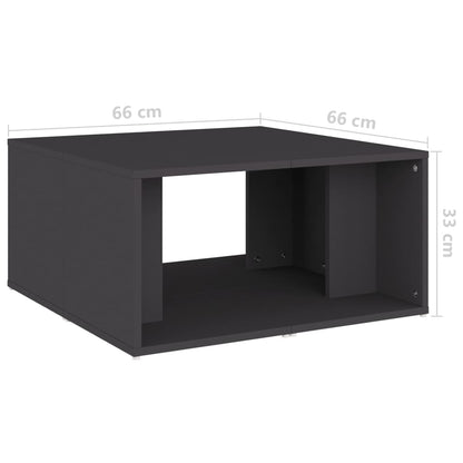 Tavolini da Salotto 4 pz Grigi 33x33x33 cm in Multistrato | homemem39