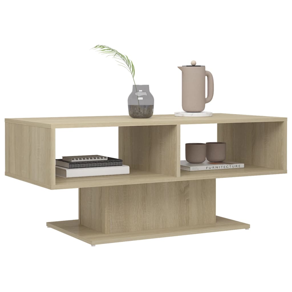 Tavolino Salotto Rovere Sonoma 103,5x50x44,5 Legno Multistrato | homemem39