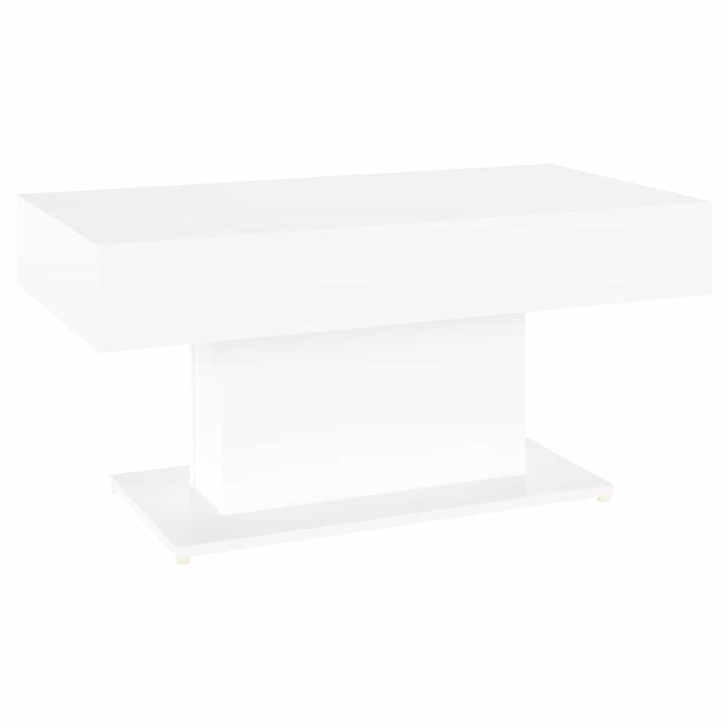 Tavolino da Salotto Bianco 96x50x45 cm in Legno Multistrato | homemem39