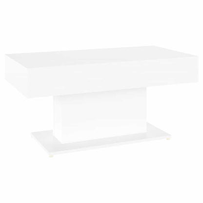 Tavolino da Salotto Bianco 96x50x45 cm in Legno Multistrato | homemem39