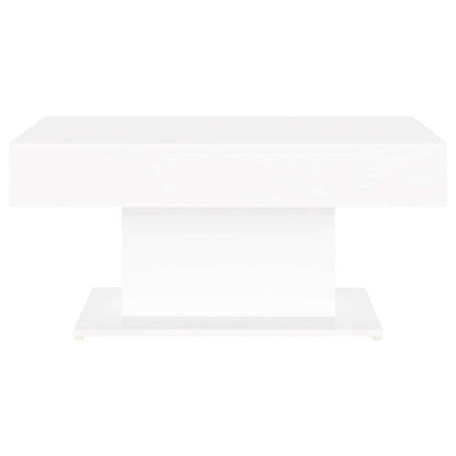 Tavolino da Salotto Bianco 96x50x45 cm in Legno Multistrato