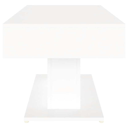 Tavolino da Salotto Bianco 96x50x45 cm in Legno Multistrato | homemem39