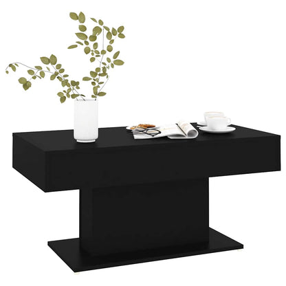 Tavolino da Salotto Nero 96x50x45 cm in Legno Multistrato | homemem39