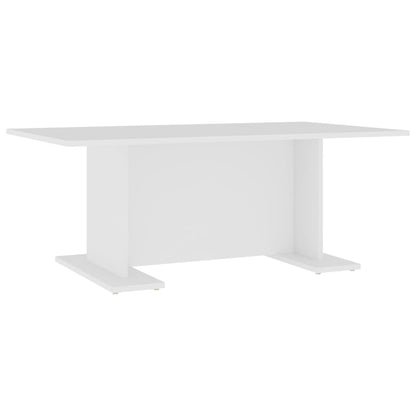 Tavolino da Salotto Bianco 103,5x60x40 cm in Legno Multistrato | homemem39
