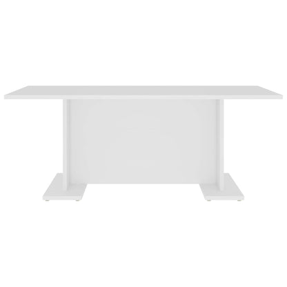 Tavolino da Salotto Bianco 103,5x60x40 cm in Legno Multistrato