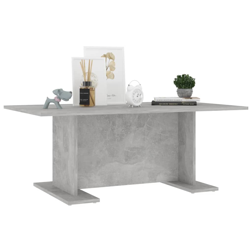 Tavolino Salotto Grigio Cemento 103,5x60x40cm Legno Multistrato | homemem39