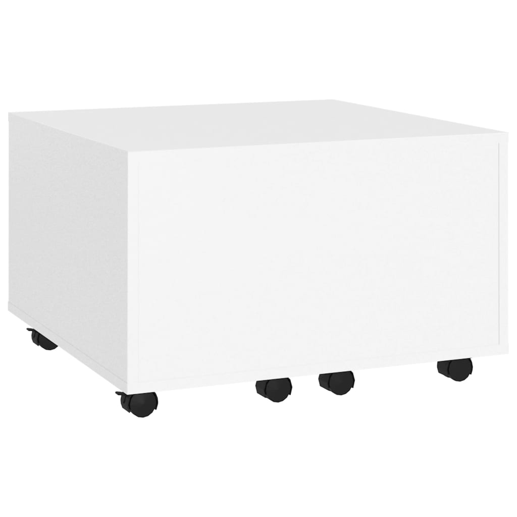 Tavolino da Salotto Bianco 60x60x38 cm in Legno Multistrato | homemem39